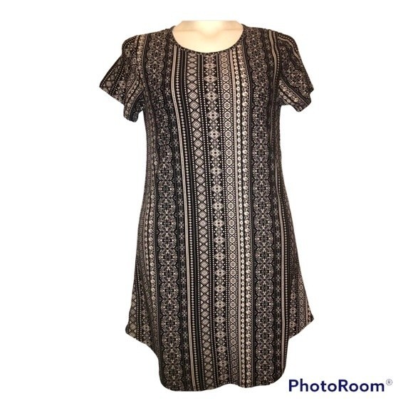 Bobbie Brooks Sz S Black / White Stripe Dress NEW NWT - Picture 1 of 3